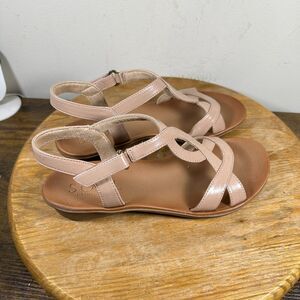 Naturalizer Soul Solo Flats Brown Open Toe Shoes‎ Women's Size 7 M